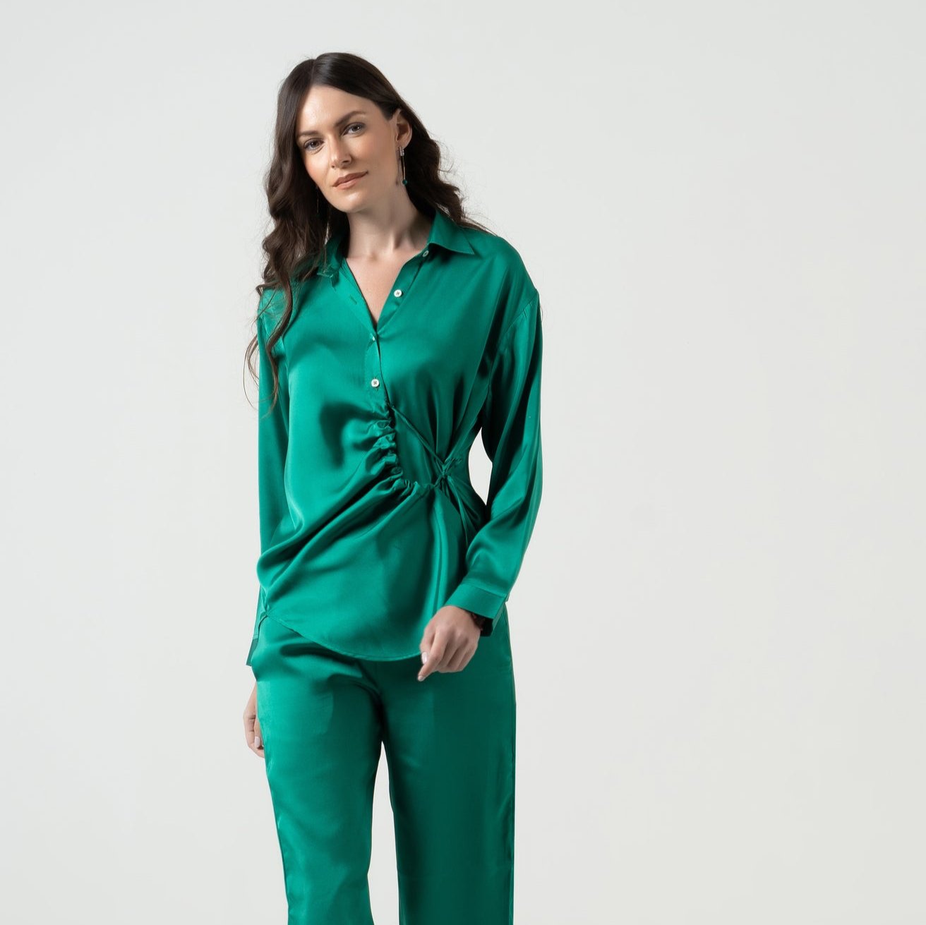 C&C Drop shoulder Shirt and flayer Trouser Co Ord Set