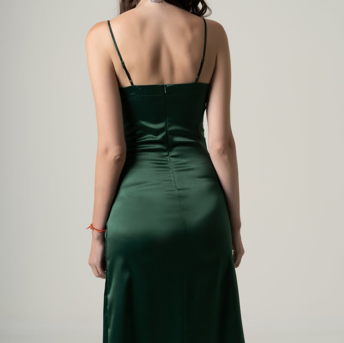 C&C Front Cutout Detailed Side Slit Midi Dress