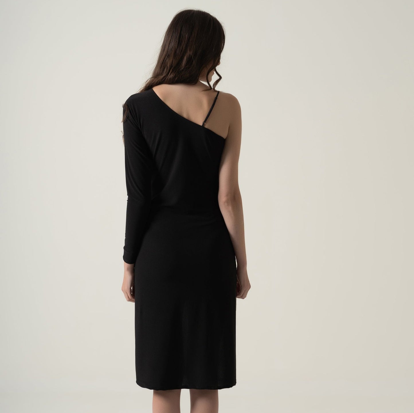 C&C Black Strap shoulder Mini Cutout Dress
